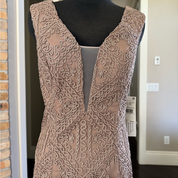 AIDAN MADDOX DRESS size 4 new with tags prom wedding party mauvish brown - Picture 3 of 14